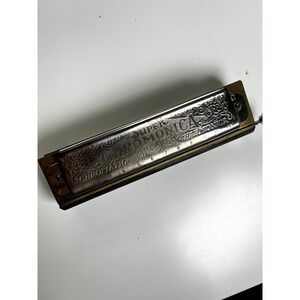 The Super Chromonica Chromatic M Hohner Harmonica German Antique Vintage C